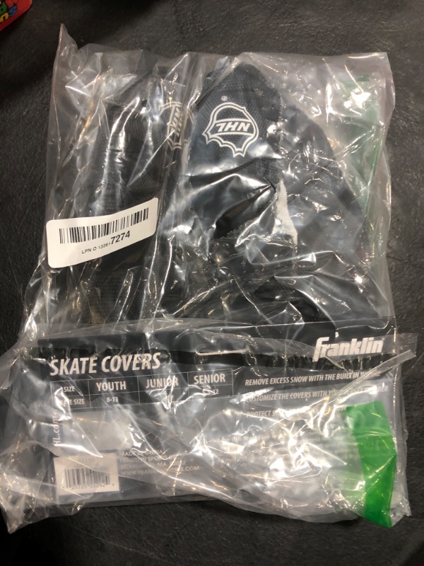 Photo 2 of Franklin Sports Ice Skate Blade Cover - Skate Guard - Guards for Hockey Skates - NHL - Ice Skates Youth