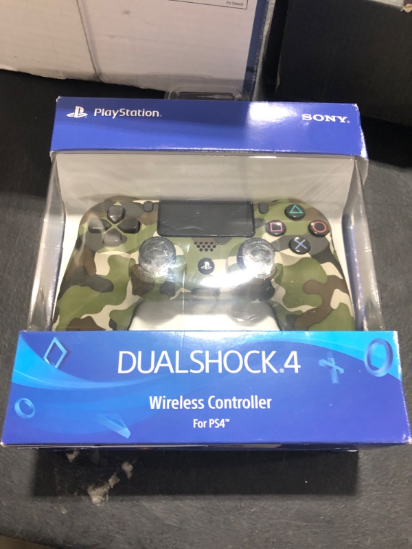 Photo 2 of DualShock 4 Wireless Controller for PlayStation 4 - Green Camouflage Green Camouflage Controller