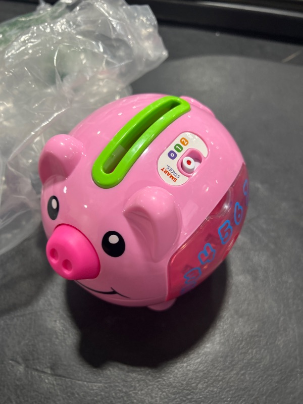 Photo 2 of Fisher-Price Laugh & Learn Baby Learning Toy Smart Stages Piggy Bank With Music & Phrases For Infant To Toddler Ages 6+ Months 