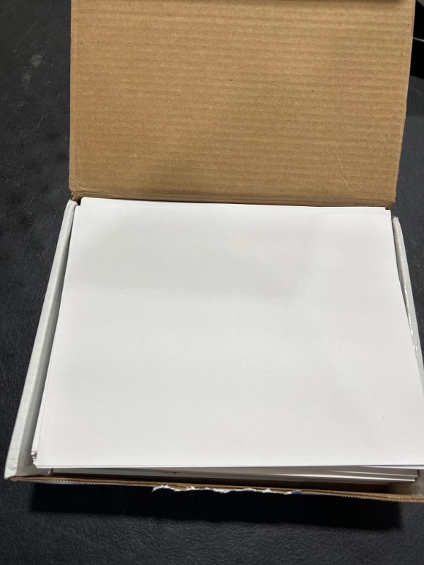 Photo 2 of 8.5" x 11" Blank White Perforated Cardstock Paper - 2 Per Sheet Breaks to 5.5" x 8.5" - Inkjet/Laser Printable - for Postcards, Flash Cards, Index Cards - 250 Sheets / 500 Cards 250 Sheets / 500 Postcards