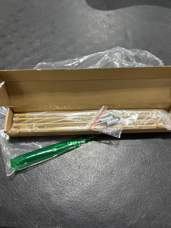 Photo 1 of Haligate Matte Black M10 Threaded Extension Rod for Pendant Light, Island Lighting, Chandeliers,Lighting Fixture downrods & Stems,12 Inches GOLD-M10