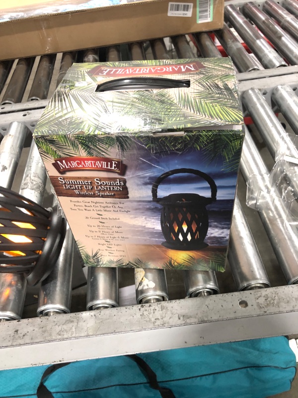 Photo 1 of Margaritaville Tiki Torch - Waterproof Bluetooth Speaker, Portable Party Speaker with Flickering LED Lights, Perfect for Travel, Parties, Yards, and Pools 1 Pack