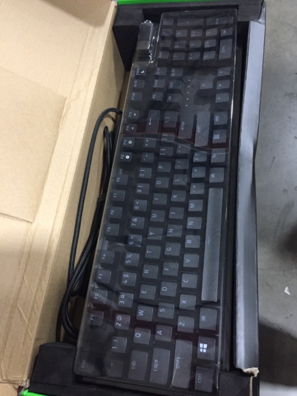 Photo 1 of Razer Huntsman V2 Analog Gaming Keyboard: Razer Analog Optical Switches - Chroma RGB Lighting - Magnetic Plush Wrist Rest - Dedicated Media Keys & Dial - Classic Black