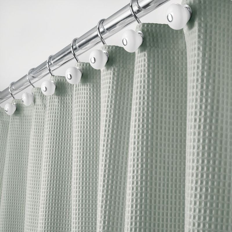 Photo 1 of Cotton Blend Waffle Shower Curtain

