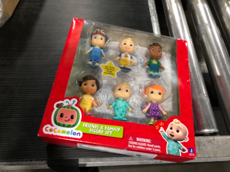 Photo 2 of CoComelon Official Friends & Family, 6 Figure Pack - 3 Inch Character Toys - Features Two Baby JJ Figures (Tee and Onesie), Tomtom, YoYo, Cody, and Nina - Toys for Babies and Toddlers