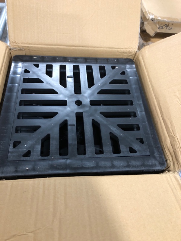 Photo 2 of 12"×12" Catch Basin Drainage Kit with Strainer Fit with 4 Different Size Pipes, Catch Basin for Drainage Adapter