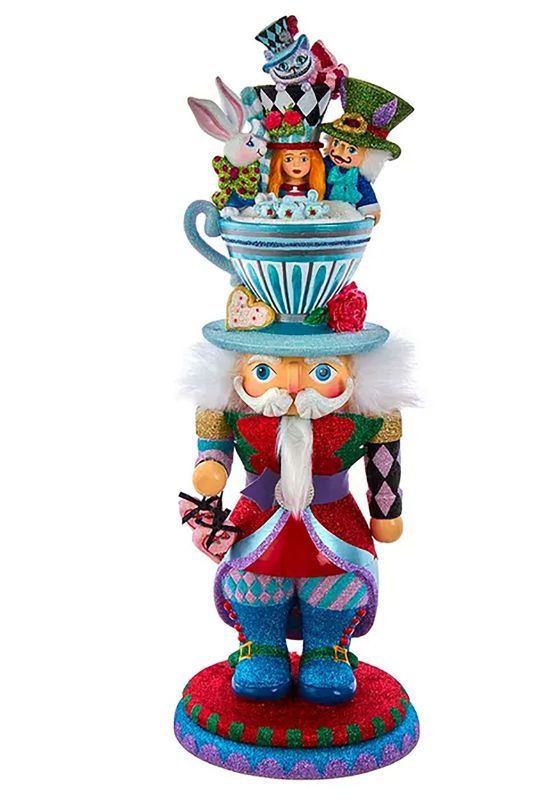 Photo 1 of 19.5 Red and Blue Alice Teacup Hat Christmas Nutcracker