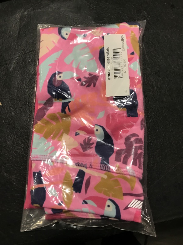 Photo 1 of 3T TODDLERS PINK TOUCAN PANTS 