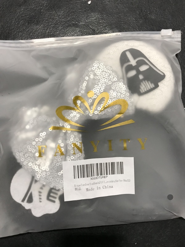 Photo 1 of FANYITY Mouse Costume Ears,2 Pcs Mouse Ears Headbands for Girls & Women Party,Size Free (Skull 2)