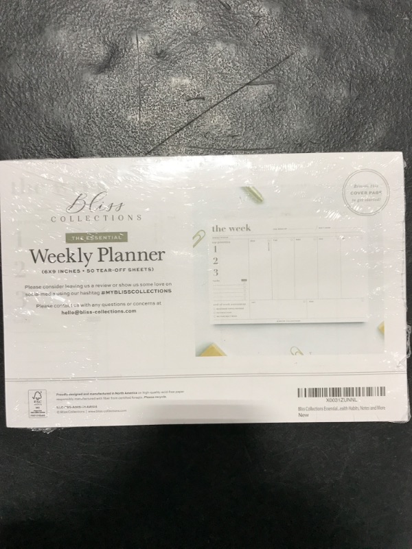 Photo 1 of BLISS COLLECTIONS WEEKLY PLANNER 6X9 INCHES