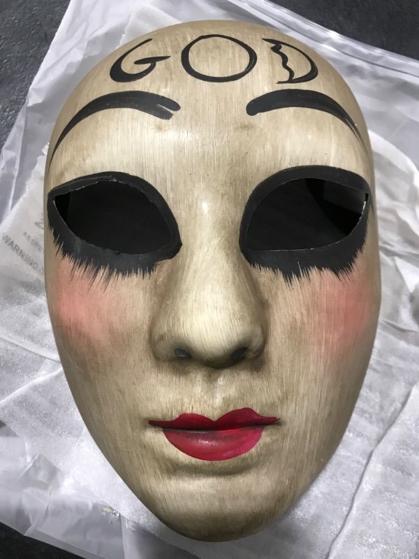 Photo 2 of Purge Mask for kids Halloween costumes: Cross and God Masks, Scary Horror Face Toy, for Cosplay Masquerade Clown Party God Child Mask
BUNDLE OF 4