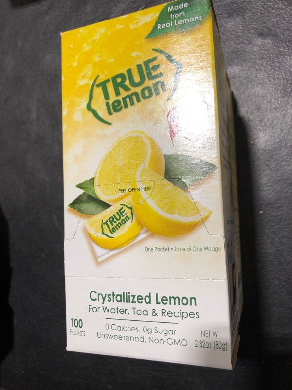 Photo 2 of (100 Packets) True Lemon Sugar Free, On-The-Go, Caffeine Free Powdered Drink Mix
BUNDLE OF 2 -- EXPIRES 02/2024