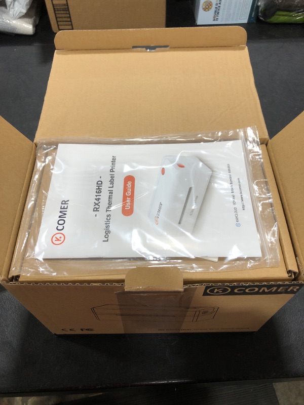 Photo 2 of K COMER HD Thermal Shipping Label Printer 300DPI 150mm/s, Direct Thermal 4x6 High Speed Label Printer, Support Windows/Mac,Supports Multiple Platform Applications RX416HD-300DPI