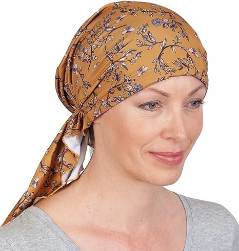 Photo 1 of Chemo Headwear for Women - Pretied Head Scarf for Women - Cancer Headwear for Women, Hair Loss Scarf, Head Wrap Chemo 