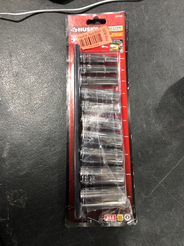 Photo 2 of 3/8 in. Drive Deep SAE Socket Set (10-Piece)