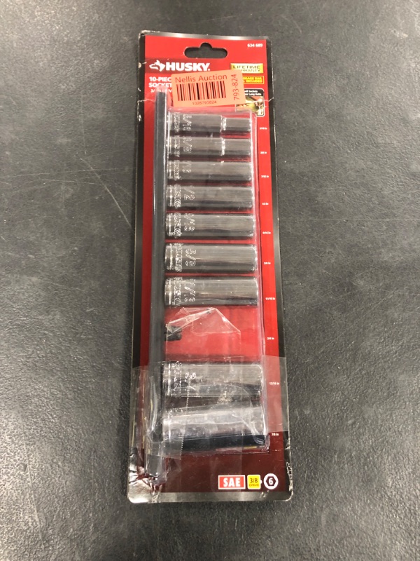 Photo 2 of 3/8 in. Drive Deep SAE Socket Set (10-Piece)