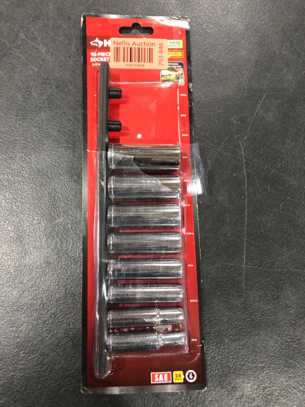 Photo 2 of 3/8 in. Drive Deep SAE Socket Set (10-Piece)