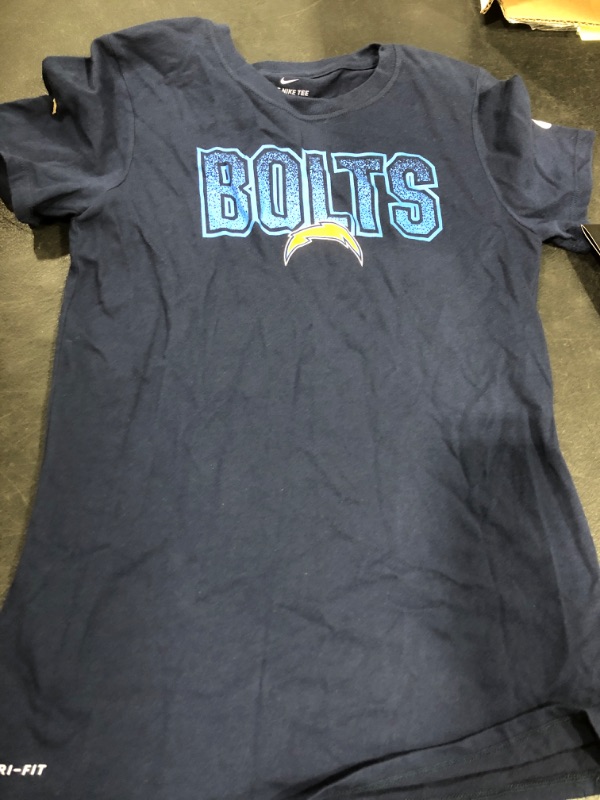 Photo 1 of Bolts chargers NFL SHIRT - WOMEN - XS