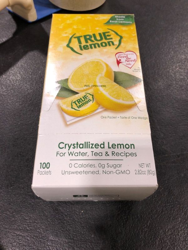 Photo 2 of (100 Packets) True Lemon Sugar Free, On-The-Go, Caffeine Free Powdered Drink Mix