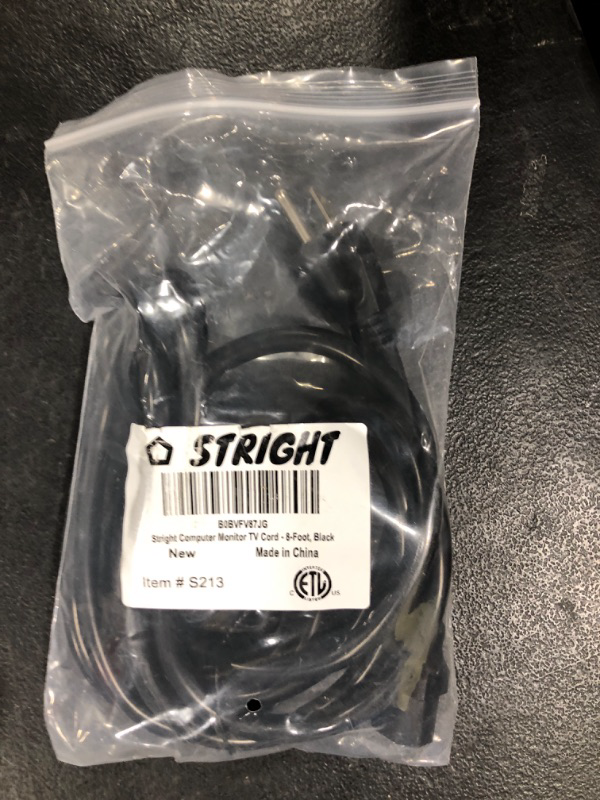 Photo 2 of 8FT Power Cord (NEMA 6-15P to C13) for Replacement Bitmain Antminer APW3++ Bitcoin Crypto Miners Digital Ballasts and and Other ASIC Miners, 16/3 Power Cable Black