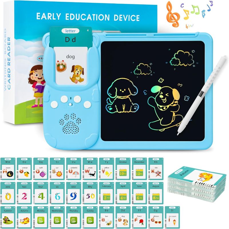 Photo 1 of 2 in 1 Talking Flash Cards with LCD Writing Tablet for Kids, 510 Words Flash Cards for Kids Ages 4-8 Speech Therapy Autism Toys, Educational Learning Toys Gifts for 3 4 5 6 Year Old
