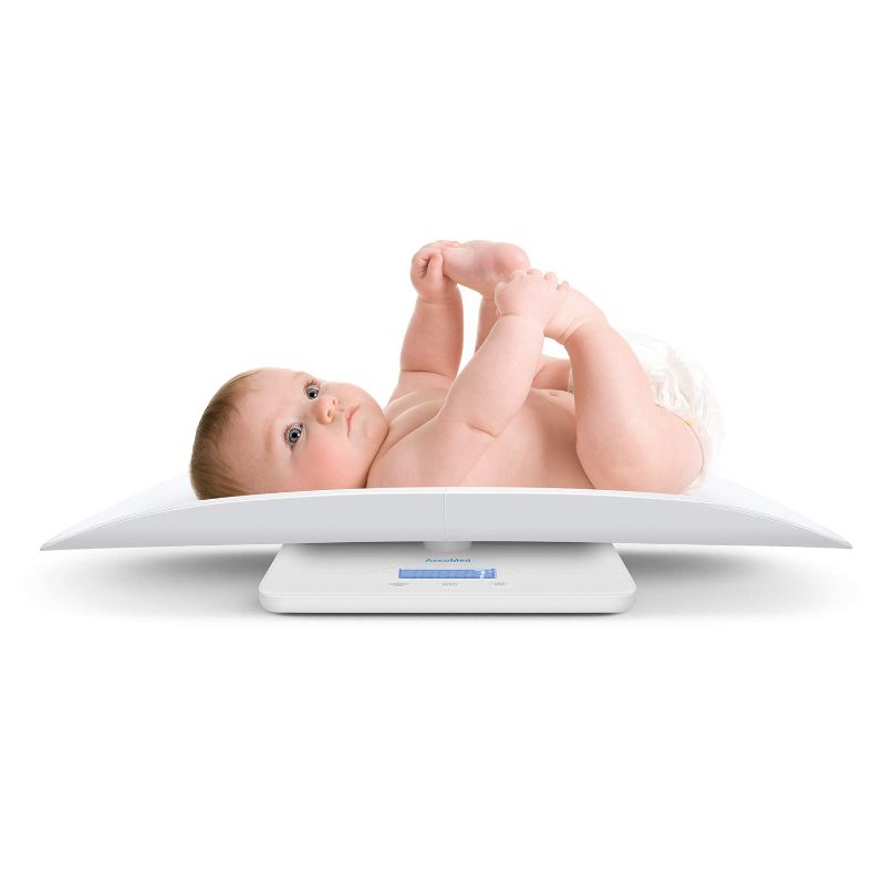 Photo 1 of AccuMed Baby Scale,  Multi-Function Toddler Scale, Digital Baby Scale, Blue Backlight, Weight and Height Track