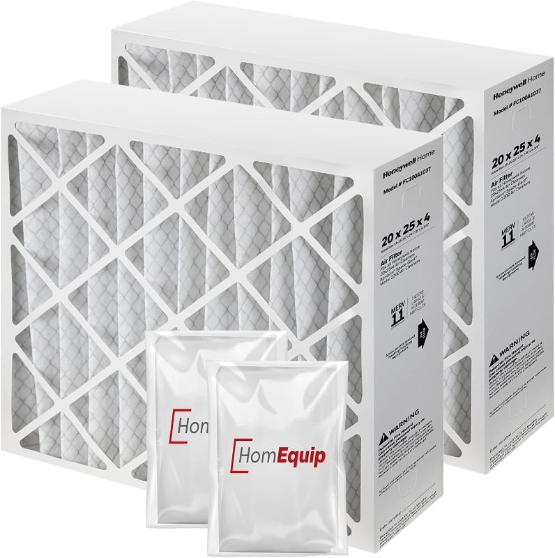 Photo 1 of 
Honeywell 20x25x4 AC Furnace Air Filter, FC100A1037 Filter Replacement, Merv 11 Filter Media