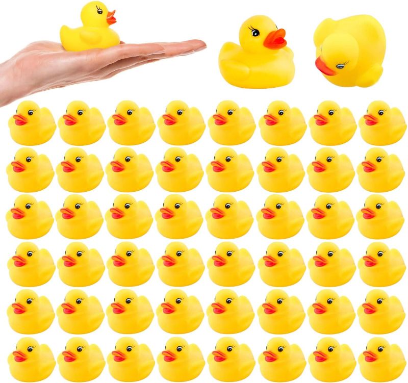 Photo 1 of  Mini Bath Ducks Toys, Rubber Duck Bath Bulk Float multi-Count