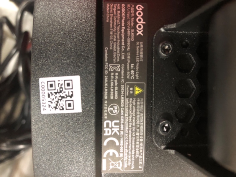 Photo 1 of Godox SL60IID 70W LED Video Light, 18600Lux@1M 5600K COB LED Continuous Light, Bluetooth App&2.4G Wireless Remote Control 8 Built-in Fx Effects, TLCI/CRI 97+/96+Bowens Mount Studio Light