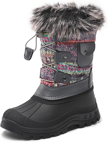 Photo 1 of DREAM PAIRS Boys Girls Insulated Waterproof Snow Boots 