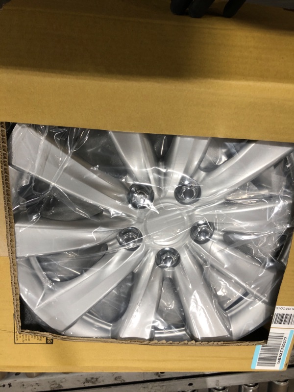 Photo 2 of (4-Pack) BDK Premium Hubcaps 16 Wheel Rim Cover Hub Caps OEM Style Replacement Snap On Car Truck SUV - 16 Inch Set