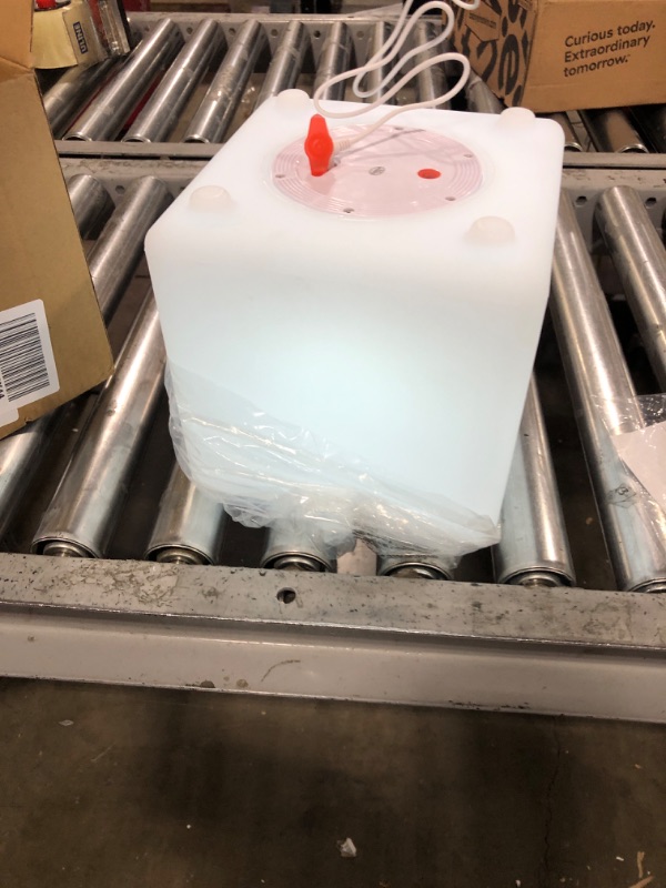 Photo 1 of COPU 8-inch Waterproof LED Light Cube | USB Rechargeable Mood Light | Color Changing Night Light with Remote | Nursery Glow Kid Stool 8 inch