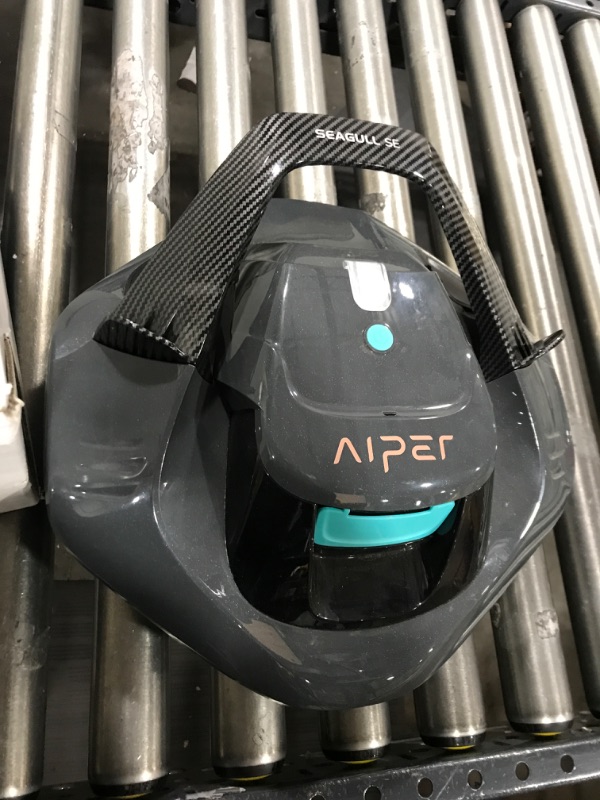 Photo 2 of (2023 Upgrade) AIPER Seagull SE Cordless Robotic Pool Cleaner, Pool Vacuum Lasts 90 Mins, LED Indicator, Self-Parking, Ideal for Above/In-Ground Flat Pools up to 40 Feet - Gray