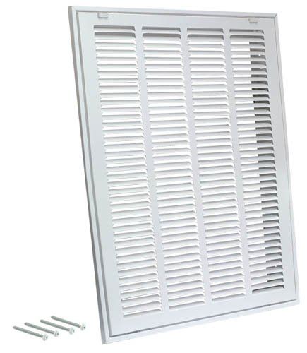 Photo 1 of EZ-FLO 14 in. X 14 in. Steel Return Filter Grille, White
