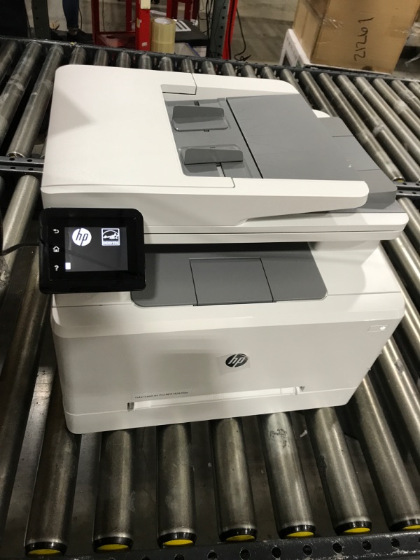 Photo 2 of HP Color LaserJet Pro M283fdw Wireless All-in-One Laser Printer, Remote Mobile Print, Scan & Copy, Duplex Printing, Works with Alexa (7KW75A), White