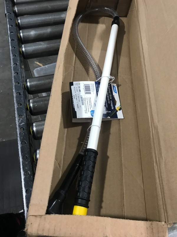 Photo 2 of Camco RV Flexible Swivel Stik with Shutoff Valve - Creates Powerful Cleaning Action that Dislodges and Flushes Stubborn Waste Deposits and Combats Odors (40074), 55-1/2 Inch Flexible Swivel Stik Tank Rinser Standard Packaging