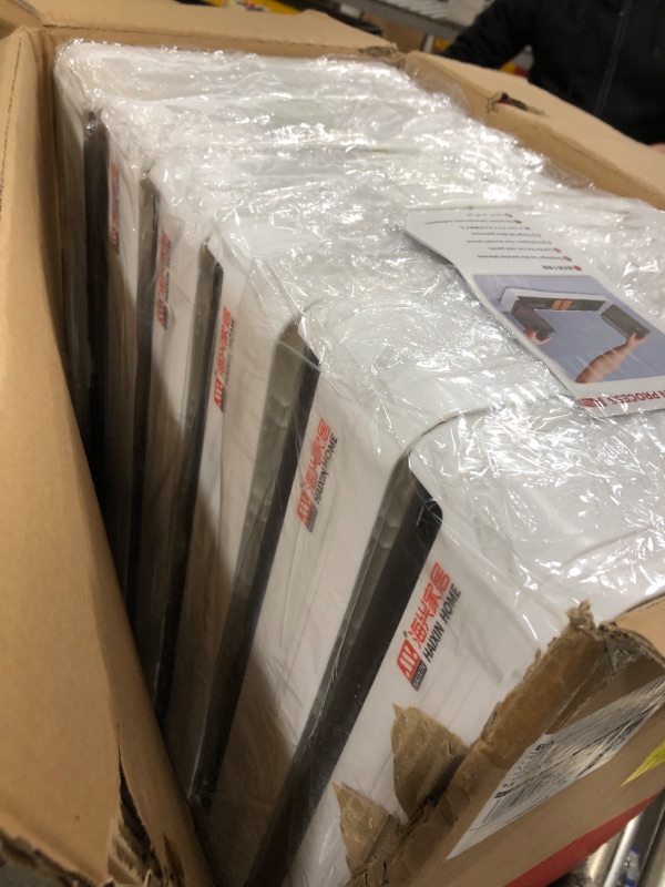 Photo 1 of Storage Cabinet - Storage Containers, Plastic Shelves Organizer, Folding Storage Box, Collapsible Totes For Storage, 8.4 Gal Clear Storage Bins, Stackable Under Bed Storage Container, 6 Pack Bookshelf White 8.4 Gal - 6 Pack