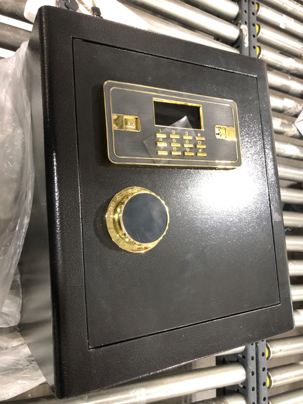 Photo 2 of 2.2 Cubic Upgrade Safe Box Fireproof Waterproof, Security Home Safe Box with Digital Combination, Electronic Keypad & Keys Interior Lock Box, Fireproof Safe for Side Arm Cash and Important Papers