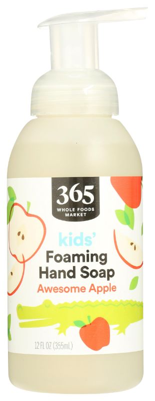 Photo 1 of 365 by Whole Foods Market, Awesome Apple Kids Foaming Hand Soap, 12 Fl Oz