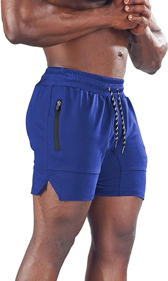 Photo 1 of FLYFIREFLY Men's Gym Workout Shorts Running Training Fitted Joggeing Short Pants for Men Bodybuilding Size M 