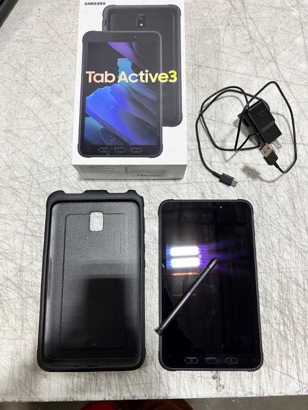 Photo 8 of BRAND NEW Samsung Galaxy Tab Active3 Enterprise Edition 8” Rugged Multi Purpose Tablet |64GB & WiFi | Biometric Security (SM-T570NZKAN20), Black