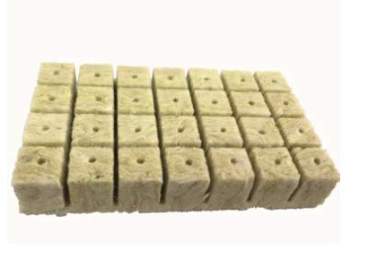 Photo 1 of 1.5 inch Rockwool/ Stonewool Grow Cubes Starter Sheets for Cuttings, Cloning, Plant Propagation, Seed Starting Hydroponic Grow Media Growing Medium for Vigorous Plant Growth (28, 1.5)1