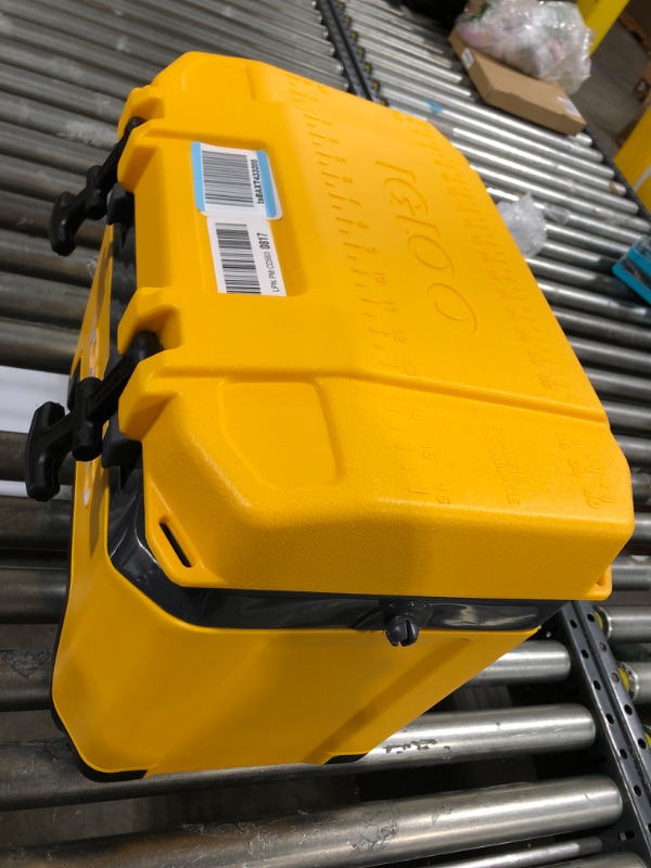 Photo 3 of Igloo Heavy-Duty 25 Qt BMX Ice Chest Cooler with Cool Riser Technology Yellow Cooler