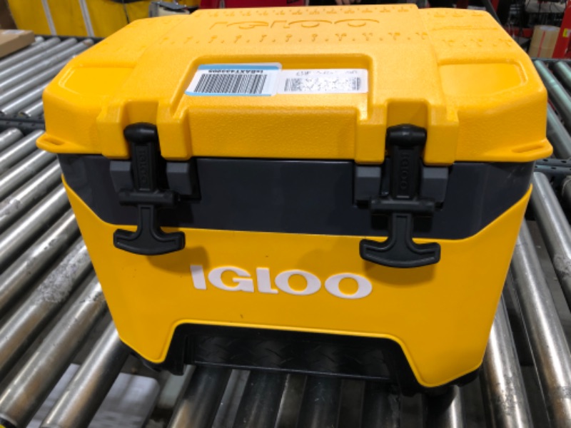 Photo 2 of Igloo Heavy-Duty 25 Qt BMX Ice Chest Cooler with Cool Riser Technology Yellow Cooler