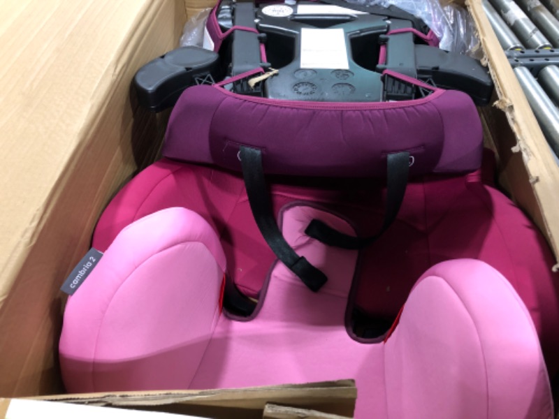 Photo 4 of Diono Cambria 2 XL 2022, Dual Latch Connectors, 2-in-1 Belt Positioning Booster Seat, High-Back to Backless Booster with Space and Room to Grow, 8 Years 1 Booster Seat, Pink NEW! Pink