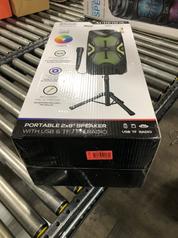 Photo 1 of Audiobox 2 x 8" Stacked PA Speaker with Stand
