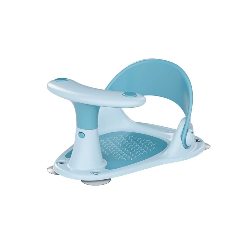 Photo 1 of Baby Bath Seat with Water Thermometer for Infants Baby Bathing, Non-Slip Baby Bathtub Seat, Portable Foldable Baby Bath Tub Seat for Infant Toddler 6-36 Months (Blue)
