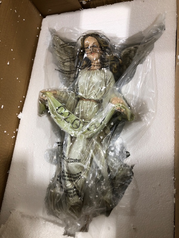 Photo 1 of Joseph's Studio by Roman - Colored Gloria Angel Figure for 27" Scale Nativity Collection, 30" H, Resin and Stone, Decorative, Collection, Durable, Long Lasting