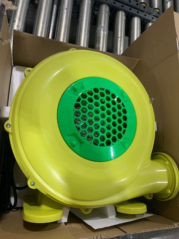 Photo 1 of Tobargar Inflatable Blower 450 Watt 0.6hp Bounce House Air Blower for Inflatable Castle and Jump Slides, Portable and Powerful Inflatable Blower Fan Pump 450 Watts 0.6HP