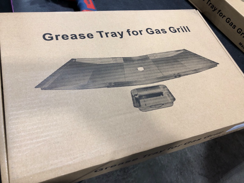 Photo 2 of AASVOG Grease Tray with Drip Pan for Gas Grill Outdoor Barbecue Replacement Parts Grill Models from Nexgrill Expert Dyna Glo Grill Kenmore BHG and More Stainless Steel Grill Replacement Parts 22"-30"